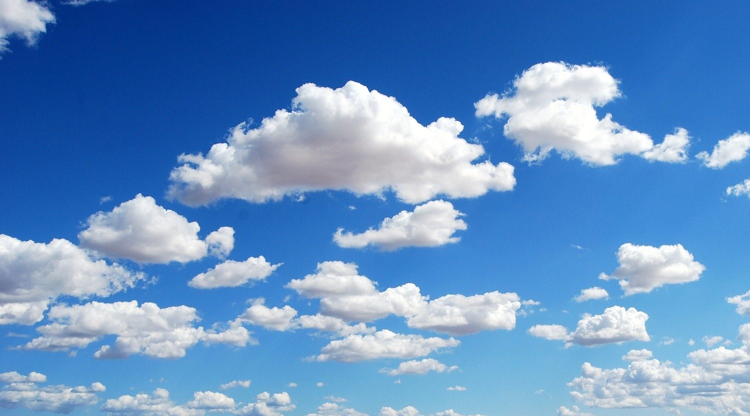 Sky gradient with clouds