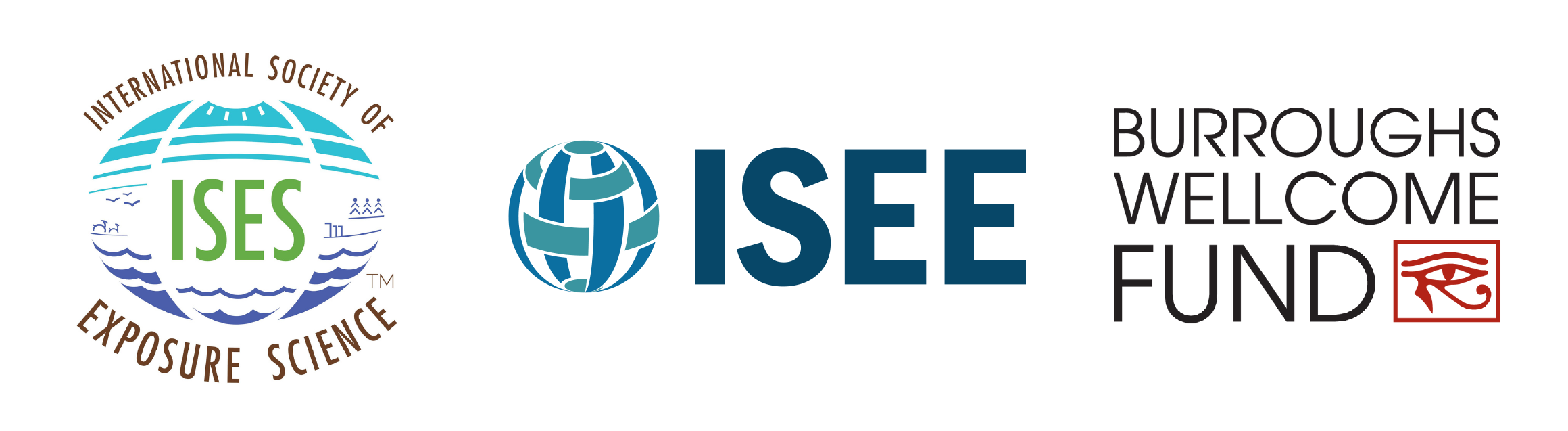 Logos of ISES, ISEE, and Burroughs Welcome Fund