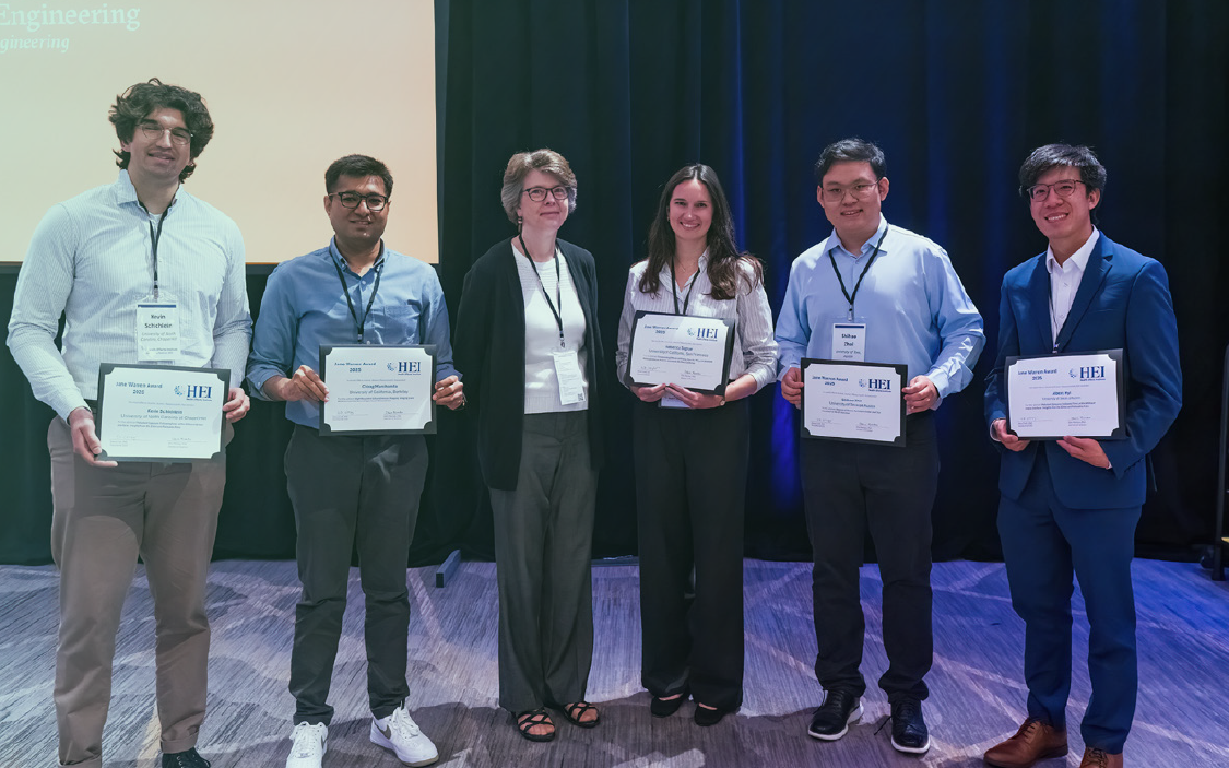 2025 Jane Warren awardees with HEI's Director of Science, Ellen Mantus
