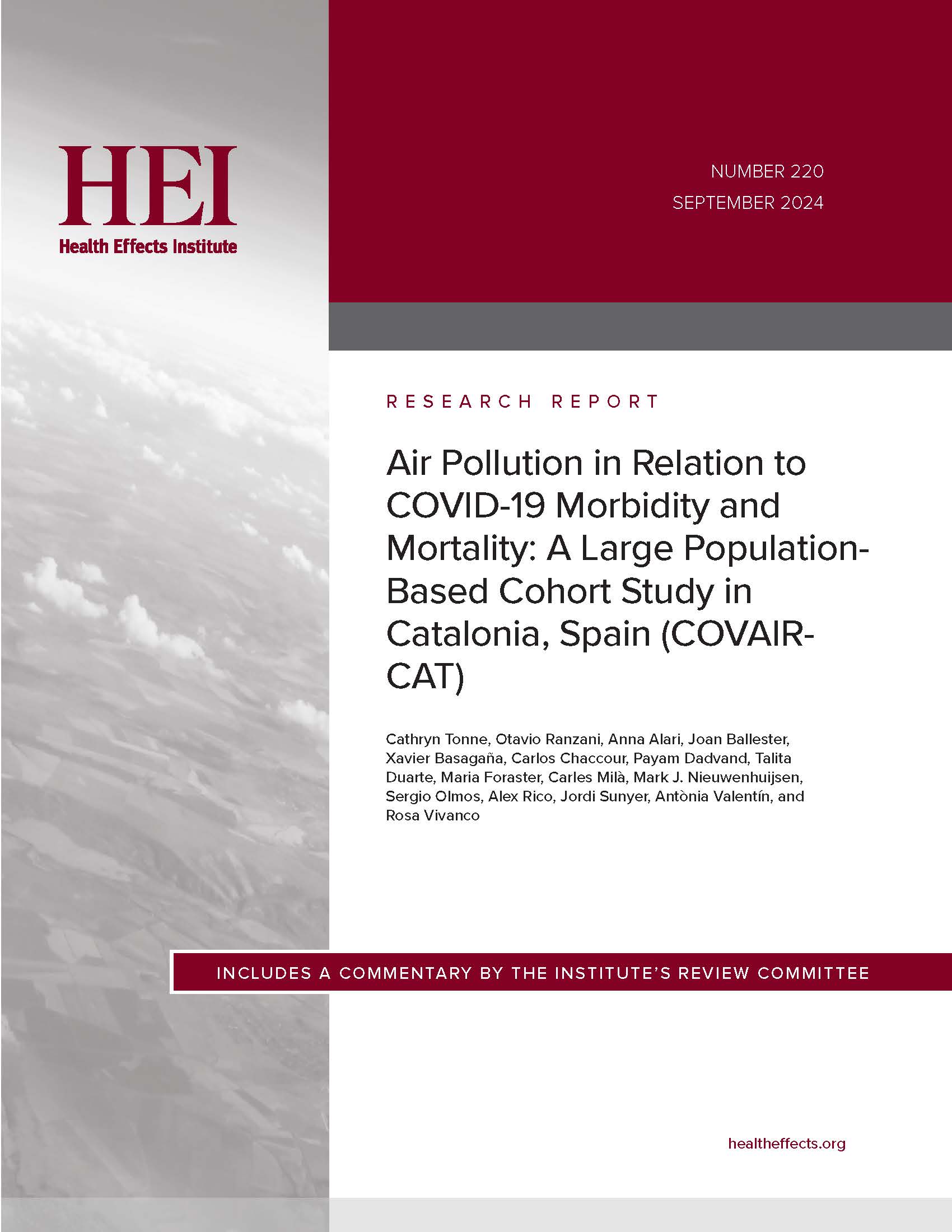 Report cover illustrated with aerial image of Earth Report cover illustrated with aerial image of Earth